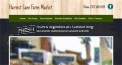 Desktop Screenshot of harvestlanefarmmarket.com